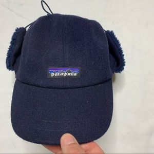 Patagonia Fleece Winter Baseball Cap Ear Flaps Size S